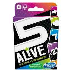 5 Alive, Gioco Di Carte Veloce Per Famiglie, Dagli 8 Anni In Su, Per 2-6 Giocatori