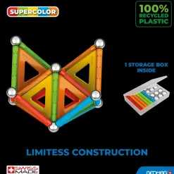 378 Geomag Supercolor Panels Recycled 52 Pcs