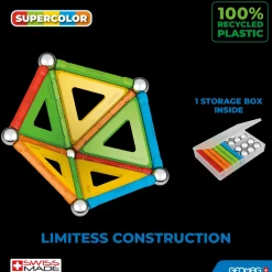 377 Geomag Supercolor Panels Recycled 35 Pcs