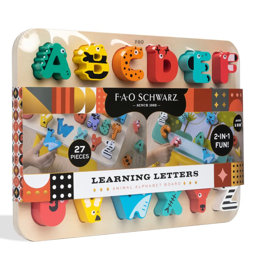 Alfabeto Puzzle Di Animali In Legno