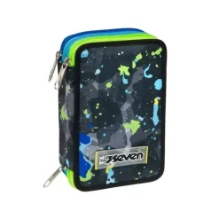 Astuccio 3 Zip 46 Pezzi Lavorazioni Nuova Etichetta In Gomma Personalizzata Logo Seven