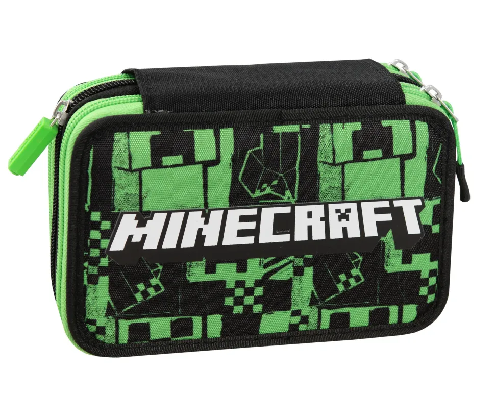 Astuccio 3Zip Green Minecraft
