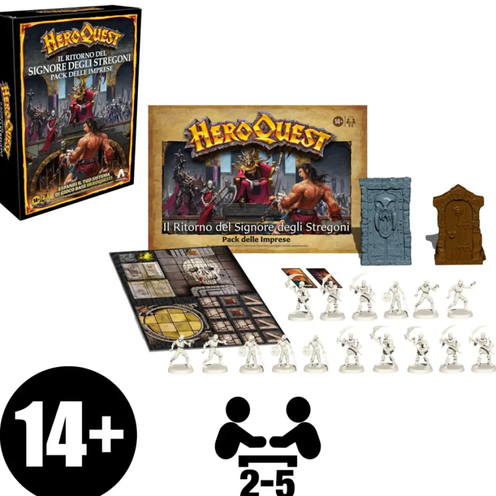 Avalon Hill, Heroquest, Il Ritorno Del Signore Degli Stregoni, Gioco Da Tavolo Per Adulti, Per Giocare E Necessario Avere Il Sistema Di Gioco Heroquest