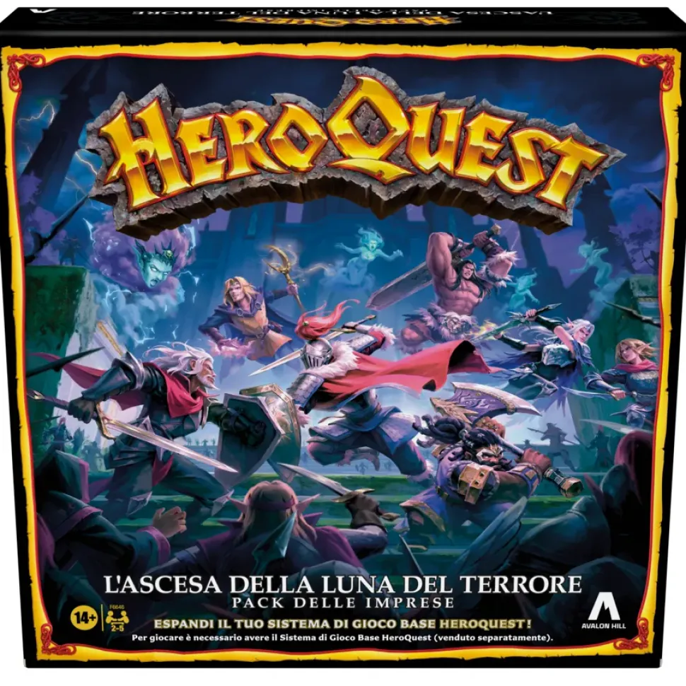Avalon Hill, Heroquest, Pack Delle Imprese L'Ascesa Della Luna Del Terrore, E Necessario Avere Il Sistema Di Gioco Base Heroquest, Dai 14 Anni In Su