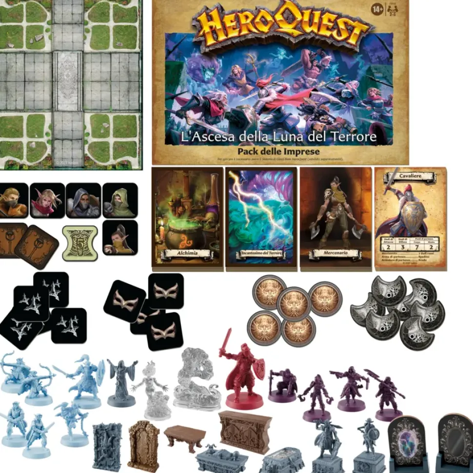 Avalon Hill, Heroquest, Pack Delle Imprese L'Ascesa Della Luna Del Terrore, E Necessario Avere Il Sistema Di Gioco Base Heroquest, Dai 14 Anni In Su