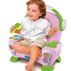 Baby Clementoni 17755 Poltroncina Canta, Suona E Balla Pink