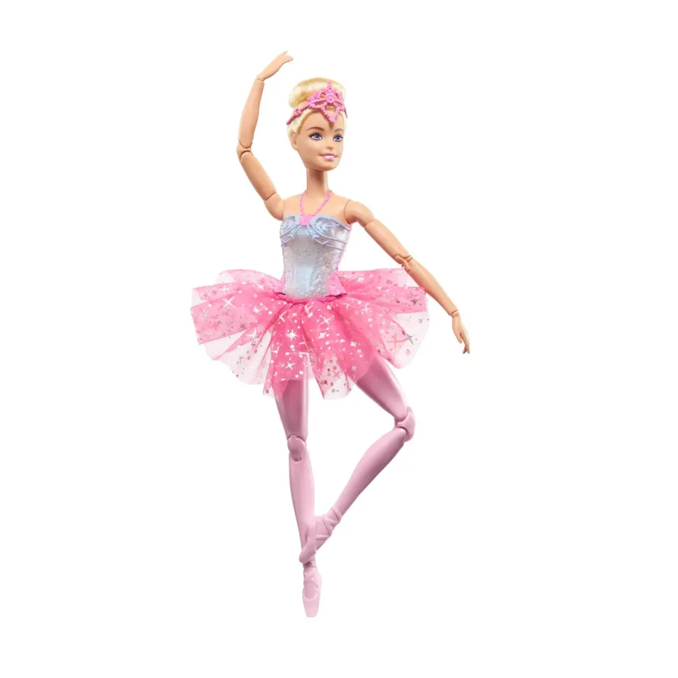 Barbie Barbie Dreamtopia Luci Scintillanti, Ballerina Magico Tutu, Bambola Dai Capelli Biondi, Con Luci, Coroncina E Tutu Rosa, Giocattolo Per Bambini, 3+ Anni, Hlc25