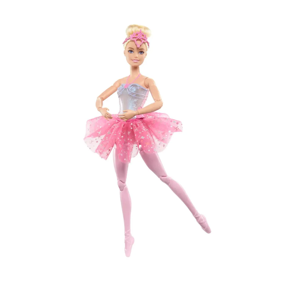 Barbie Barbie Dreamtopia Luci Scintillanti, Ballerina Magico Tutu, Bambola Dai Capelli Biondi, Con Luci, Coroncina E Tutu Rosa, Giocattolo Per Bambini, 3+ Anni, Hlc25