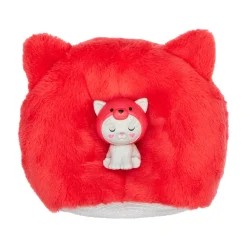Barbie Cutie Reveal Bambola Con Costume Di Peluche Da Gattino-Panda Rosso E 10 Accessori A Sorpresa Cambia Colore, Serie Amici Cuccioli