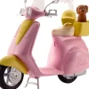 Barbie Scooter & Cagnolino, Con Cucciolo E Casco Inclusi