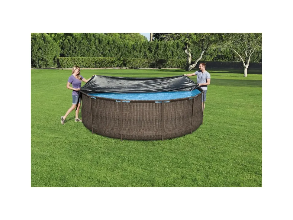 Bestway Copripiscina Per Steel Pro Frame E Per Hydrium Splasher 366/360 Cm High-Density