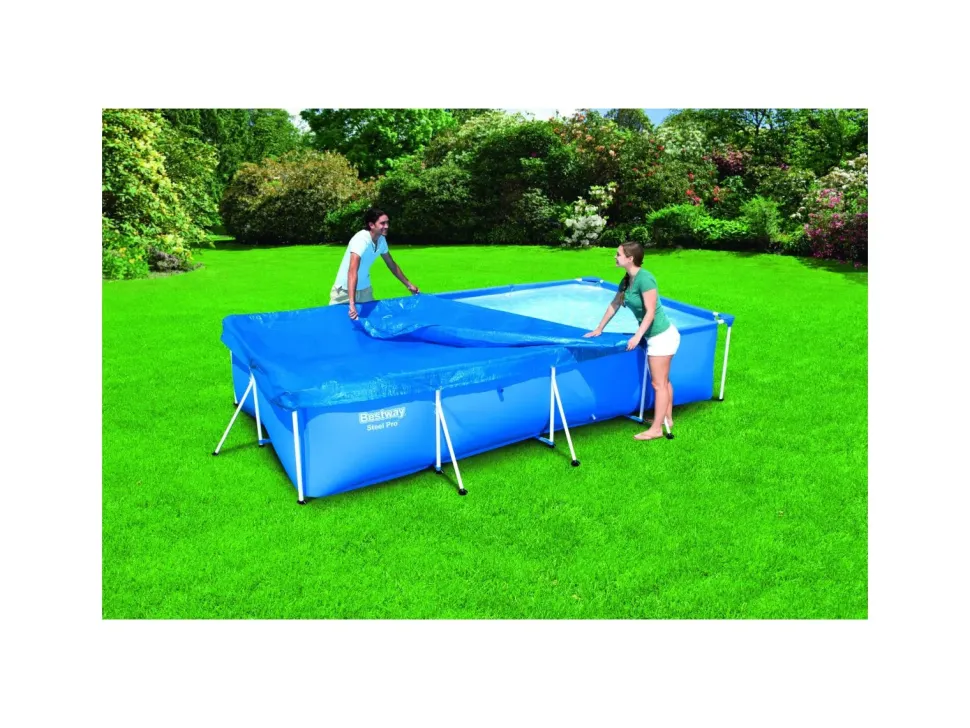 Bestway Copripiscina Steel Pro Frame Rettangolare 400X211X81 Cm