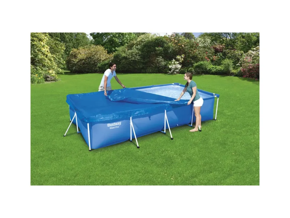 Bestway Copripiscina Steel Pro Frame Rettangolare 400X211X81 Cm