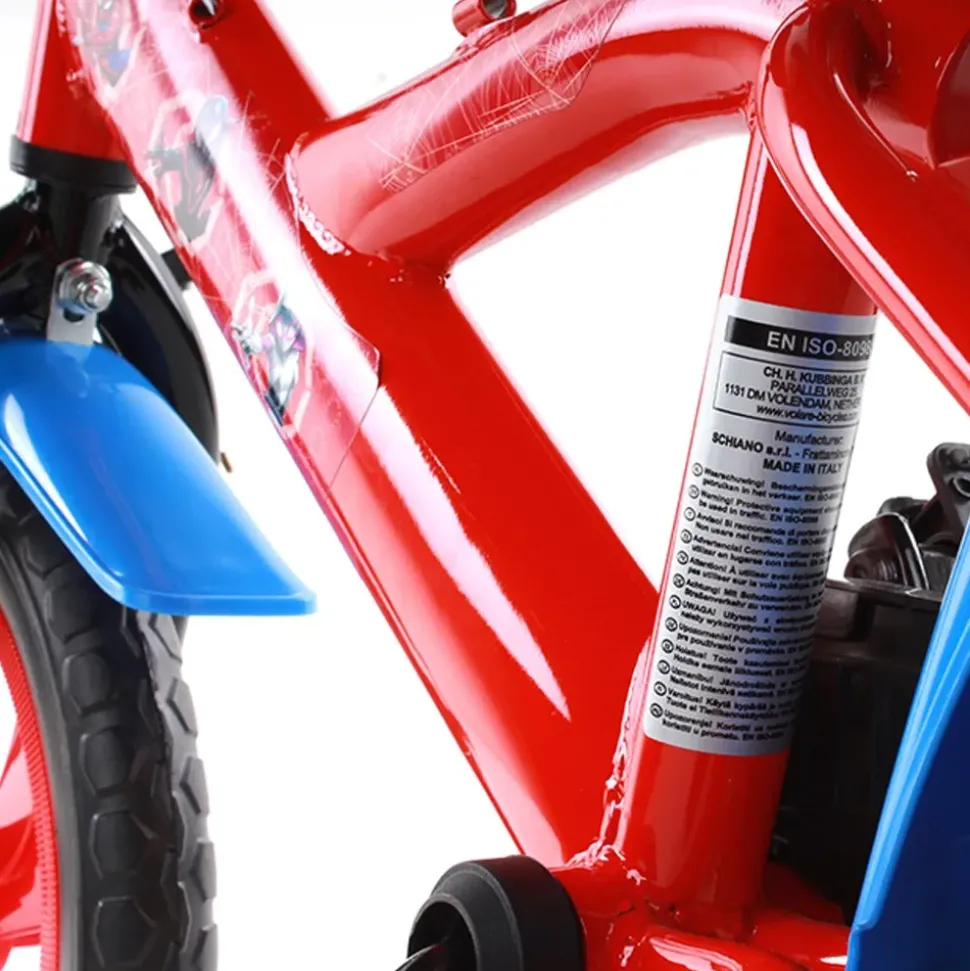 Bicicletta In Metallo Da 12 Pollici Di Spiderman Adatta Per Bambini Di 2-3 Anni