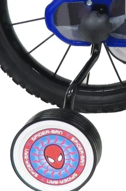 Bicicletta Per Bambini Dai 4 Ai 6 Anni Da 16 Pollici Di Spiderman Con Stabilizzatori Laterali