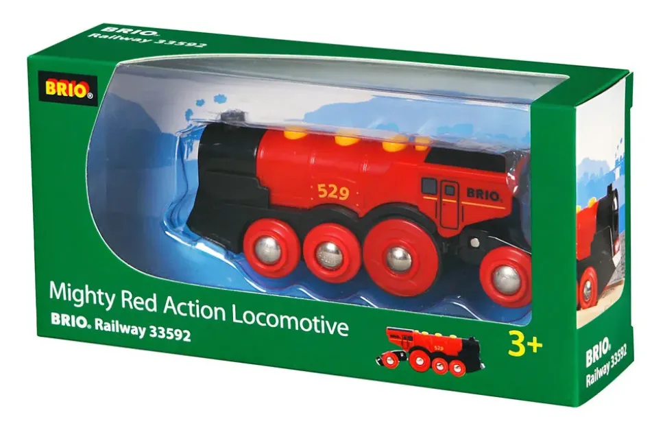 Brio Grande Locomotiva Rossa A Batterie