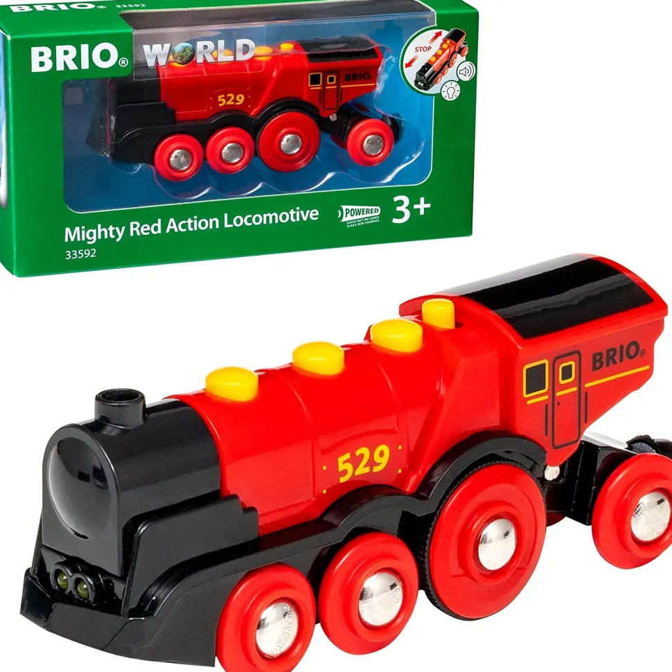 Brio Grande Locomotiva Rossa A Batterie