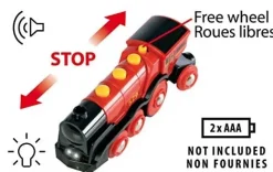 Brio Grande Locomotiva Rossa A Batterie