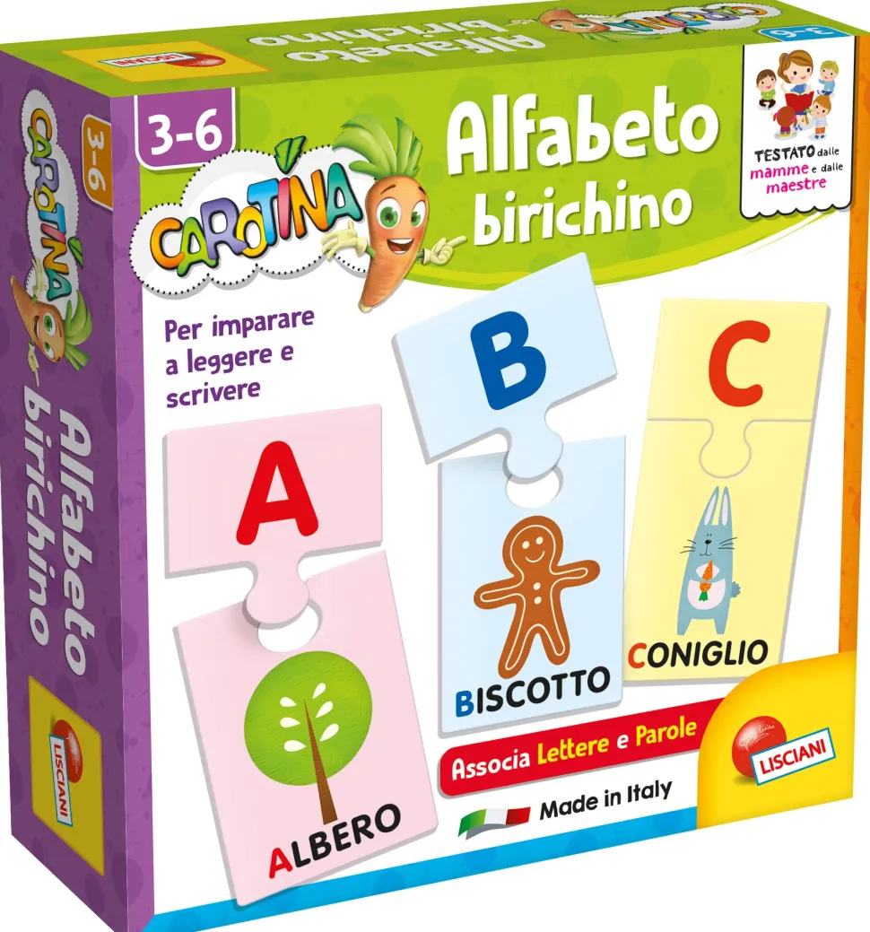 Carotina Quadrotte Alfabeto Birichino