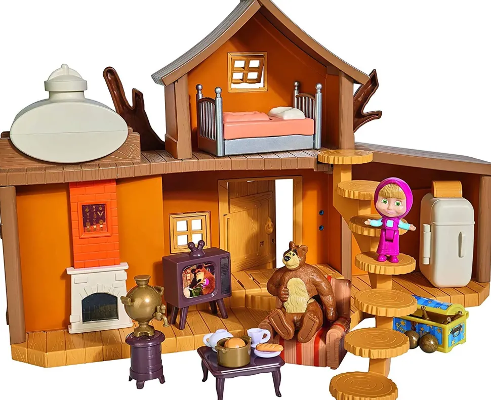 Casa Di Masha E Orso Con Personaggi