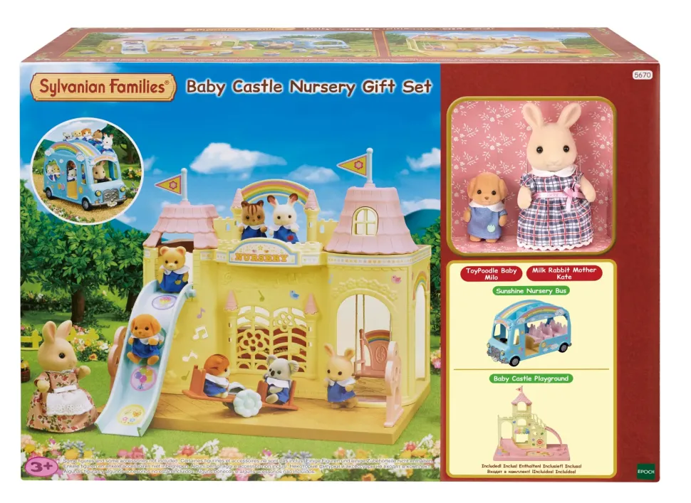Castello Asilo Nido Gift Set Un Fantastico Castello Dove E Possibile Giocare Con Tuti I Bebe Del Villaggio Sylvanian