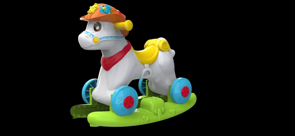 Cavalcabile Baby Rodeo & Friends, Made In Italy, 1 3 Anni