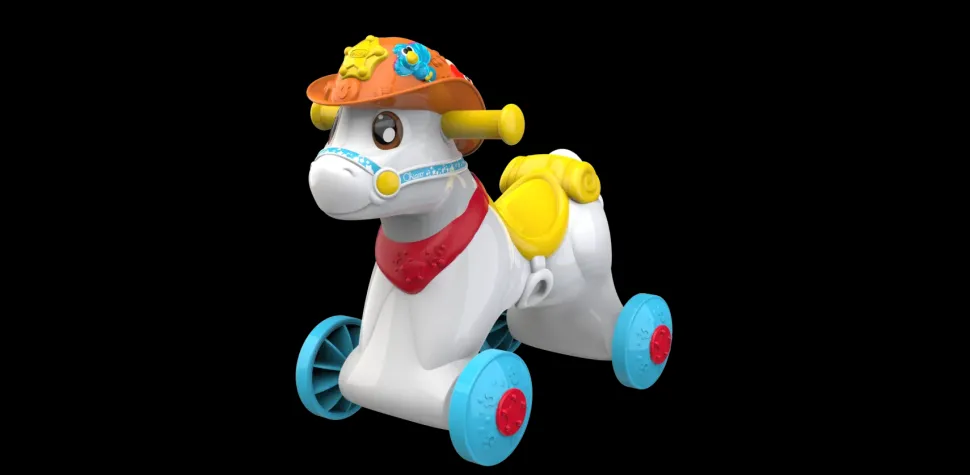 Cavalcabile Baby Rodeo & Friends, Made In Italy, 1 3 Anni