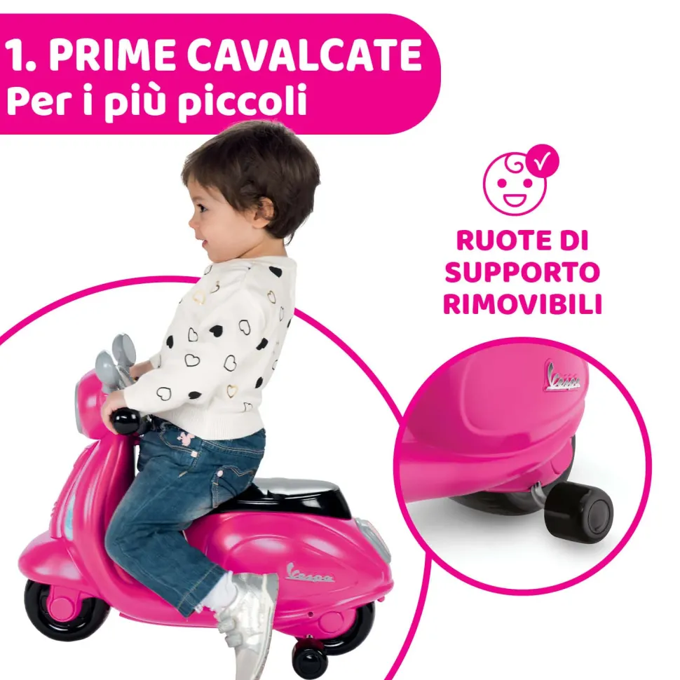 Cavalcabile Vespa Primavera Rosa