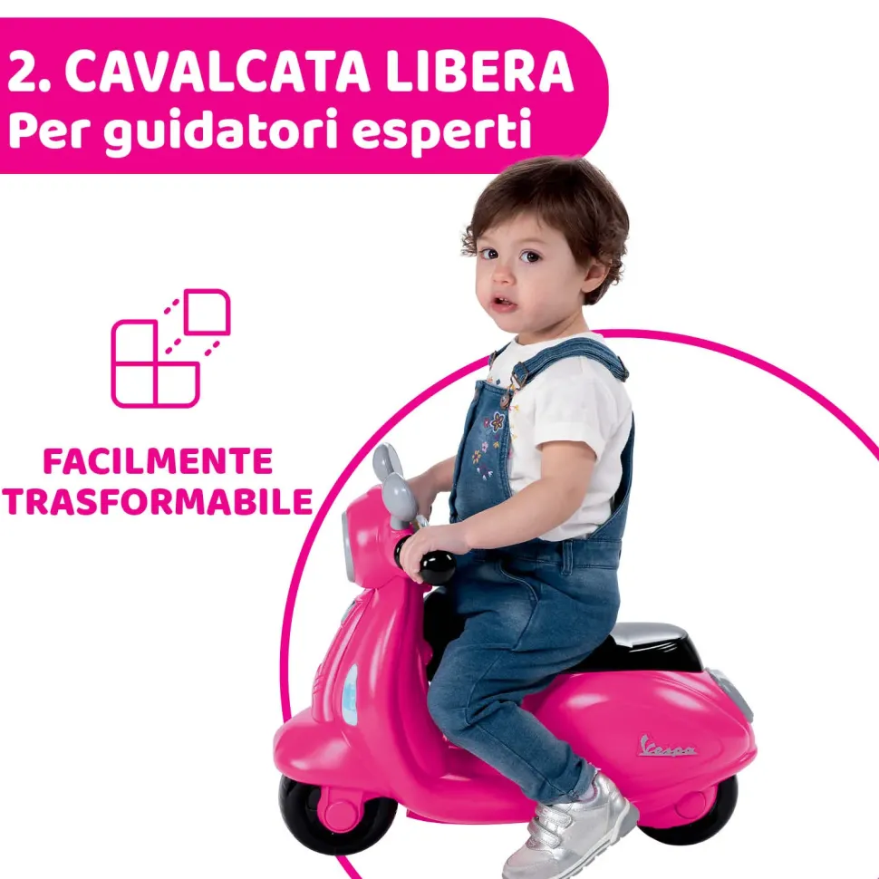 Cavalcabile Vespa Primavera Rosa