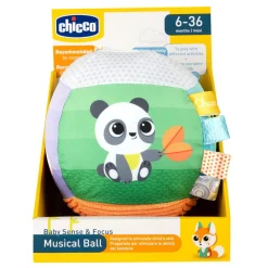 Chicco Palla Musicale, 6-36Mesi, Linea Baby Sense&Focus
