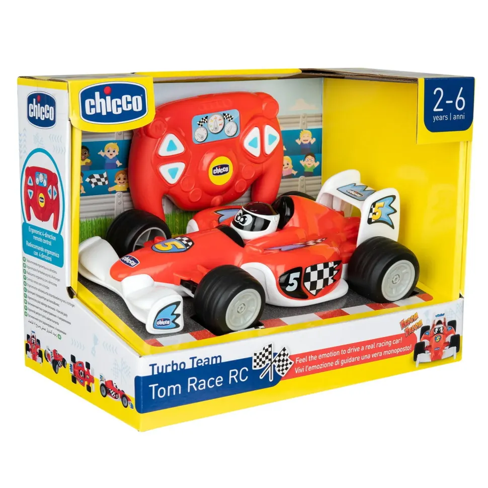 Chicco Tom Macchina Da Corsa Radiocomandata, 2-6 Anni