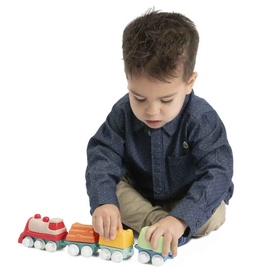 Chicco Trenino Con Playset Linea Eco+, 18 Mesi-3 Anni