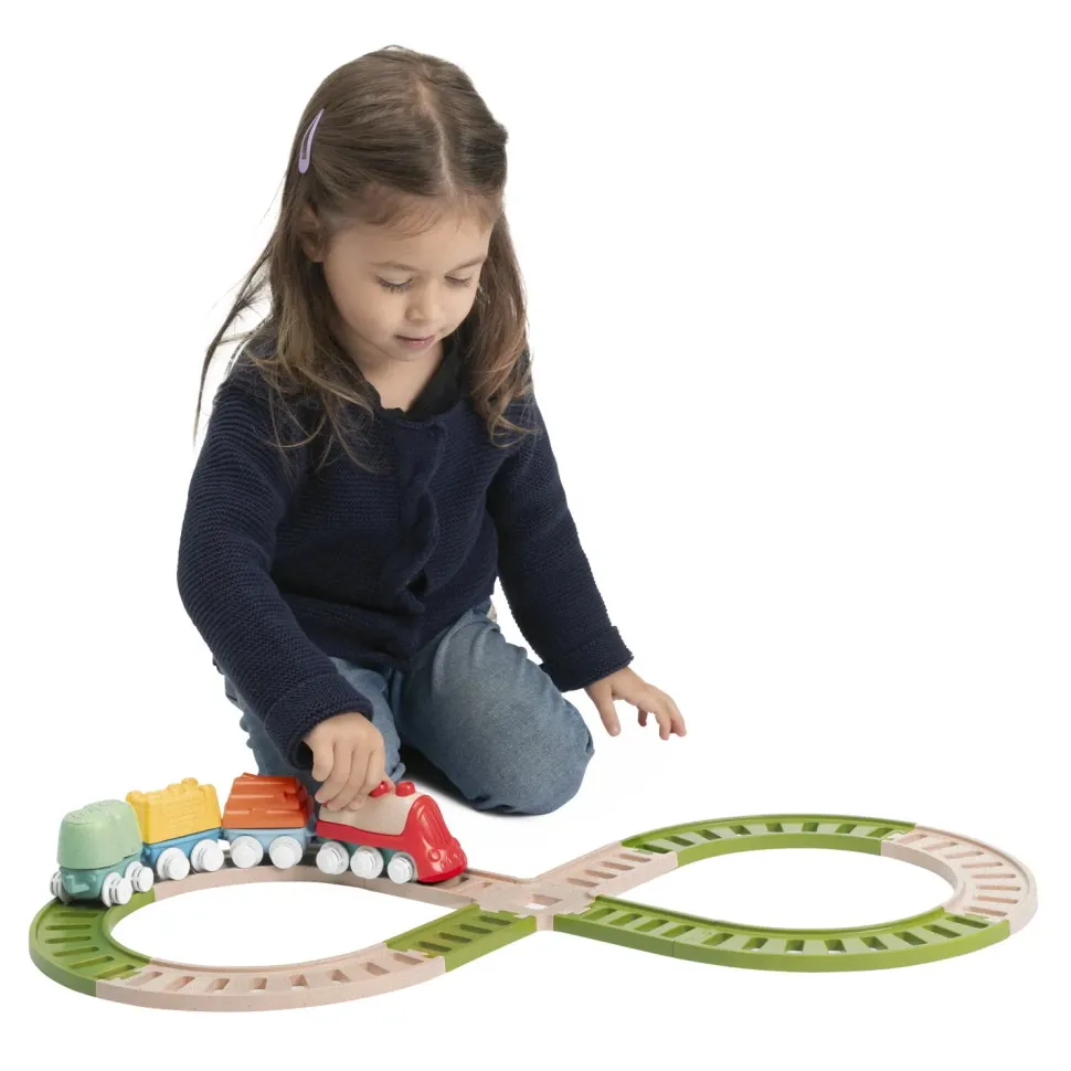Chicco Trenino Con Playset Linea Eco+, 18 Mesi-3 Anni