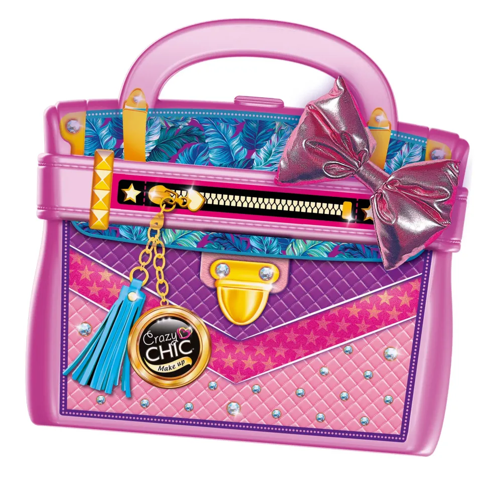 Clementoni 18734 Crazy Chic Miss Bag Trousse, Set Trucchi Bambina