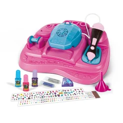 Clementoni 18730 Crazy Chic Nail Art Studio, Set Unghie Per Bambine