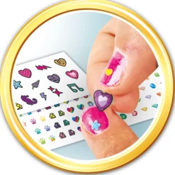 Clementoni 18730 Crazy Chic Nail Art Studio, Set Unghie Per Bambine