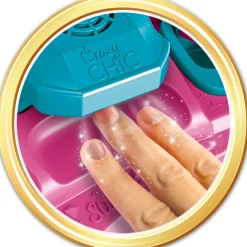 Clementoni 18730 Crazy Chic Nail Art Studio, Set Unghie Per Bambine