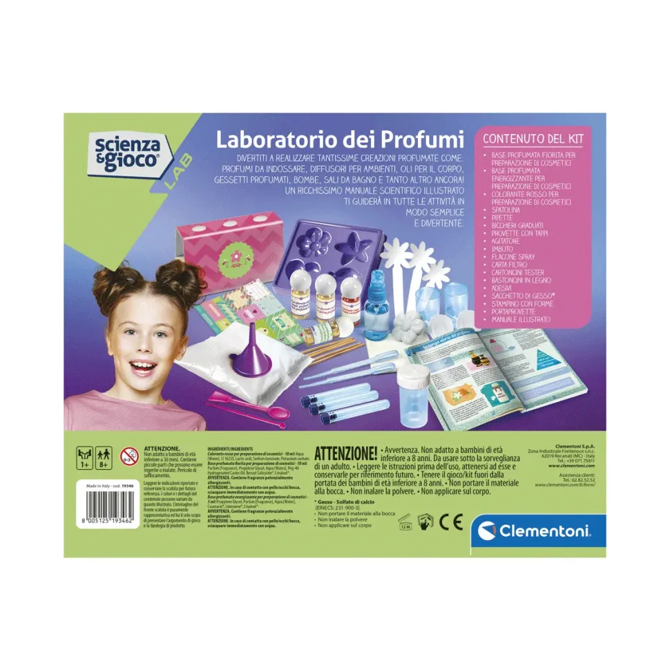 Clementoni 19346 Laboratorio Dei Profumi Con Essenze E Ingredienti Cosmetici