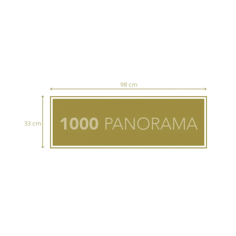 Clementoni 39607 Puzzle 1000 Pan Hqc Horses 98 X 33 Cm