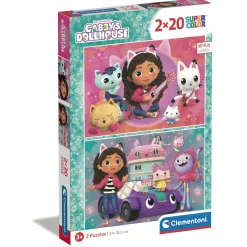 Clementoni 24802 Puzzle Gabby 2X20 Pezzi 27 X 19 Cm