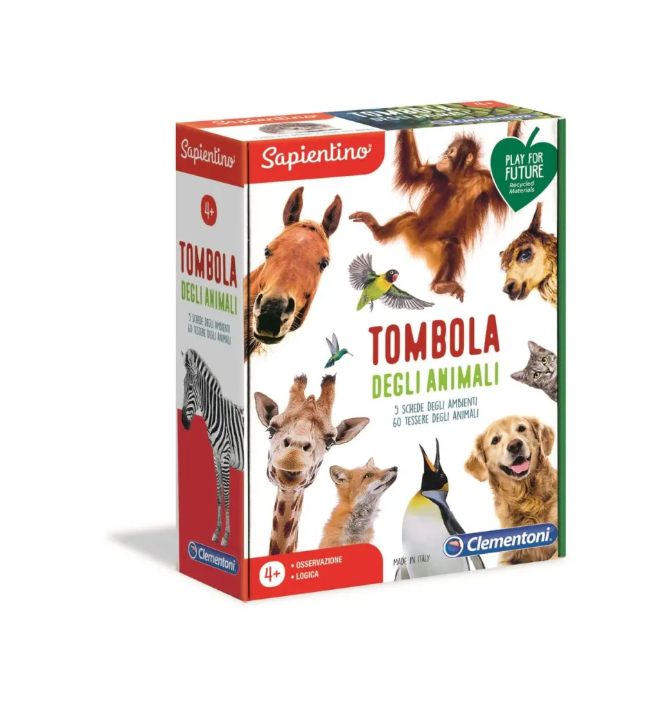 Clementoni 16143 Sapientino Tombola Degli Animali