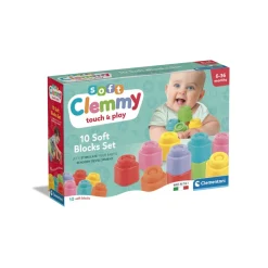 Clementoni 17988 Soft Clemmy Confezione 10 Mattoncini