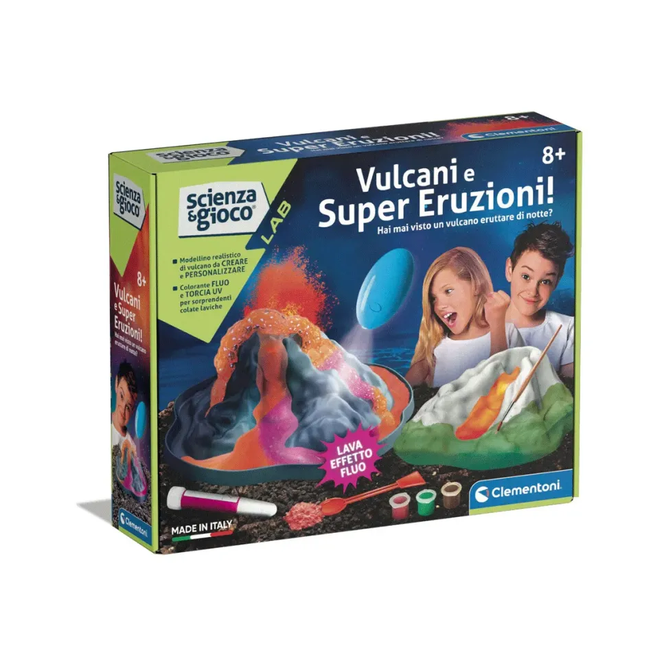 Clementoni 19354 Vulcani E Super Eruzioni Eruzioni Fluorescenti