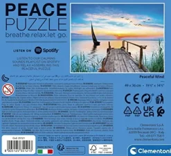 Clementoni Peace Puzzle The Lake 500 Pezzi