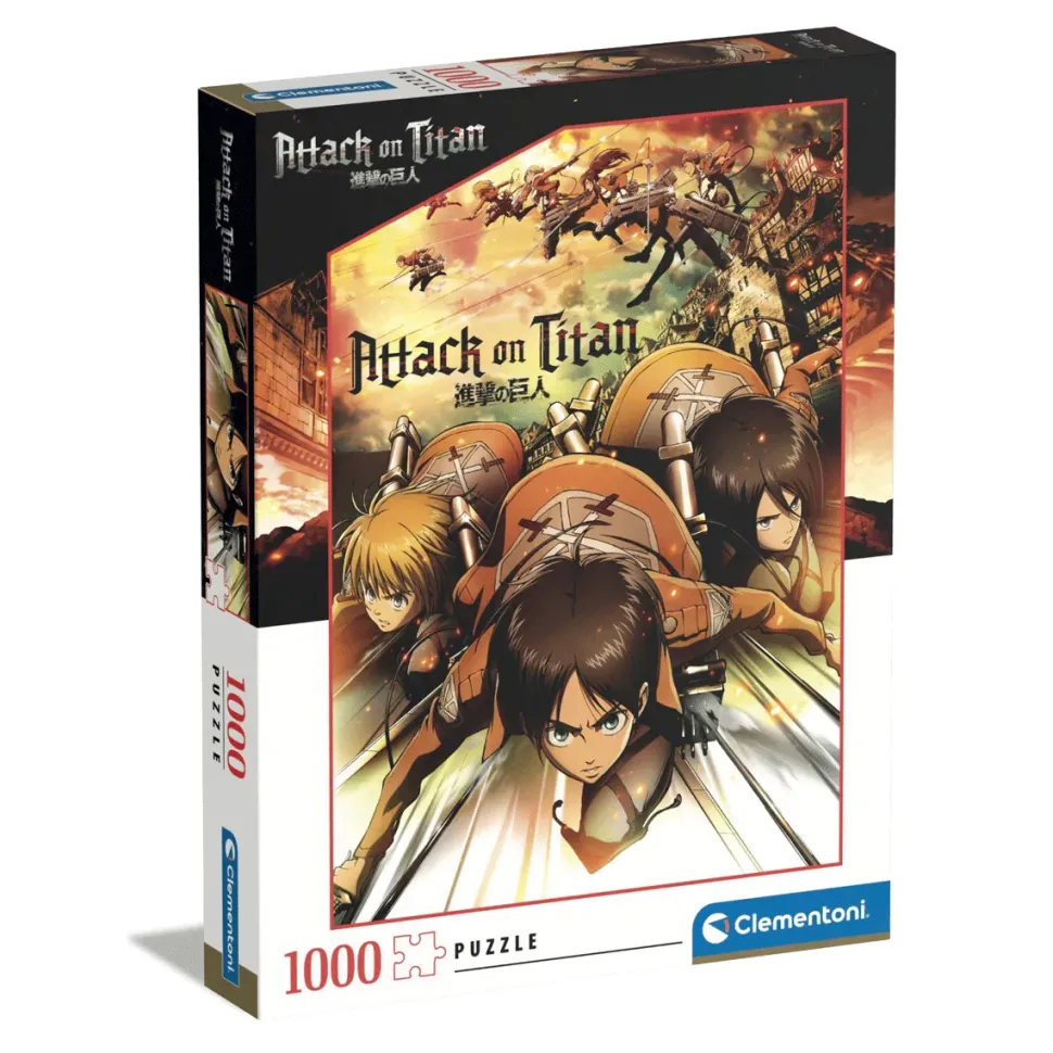 Clementoni Puzzle Attack On Titans 1000 Pezzi, Puzzle Adulti