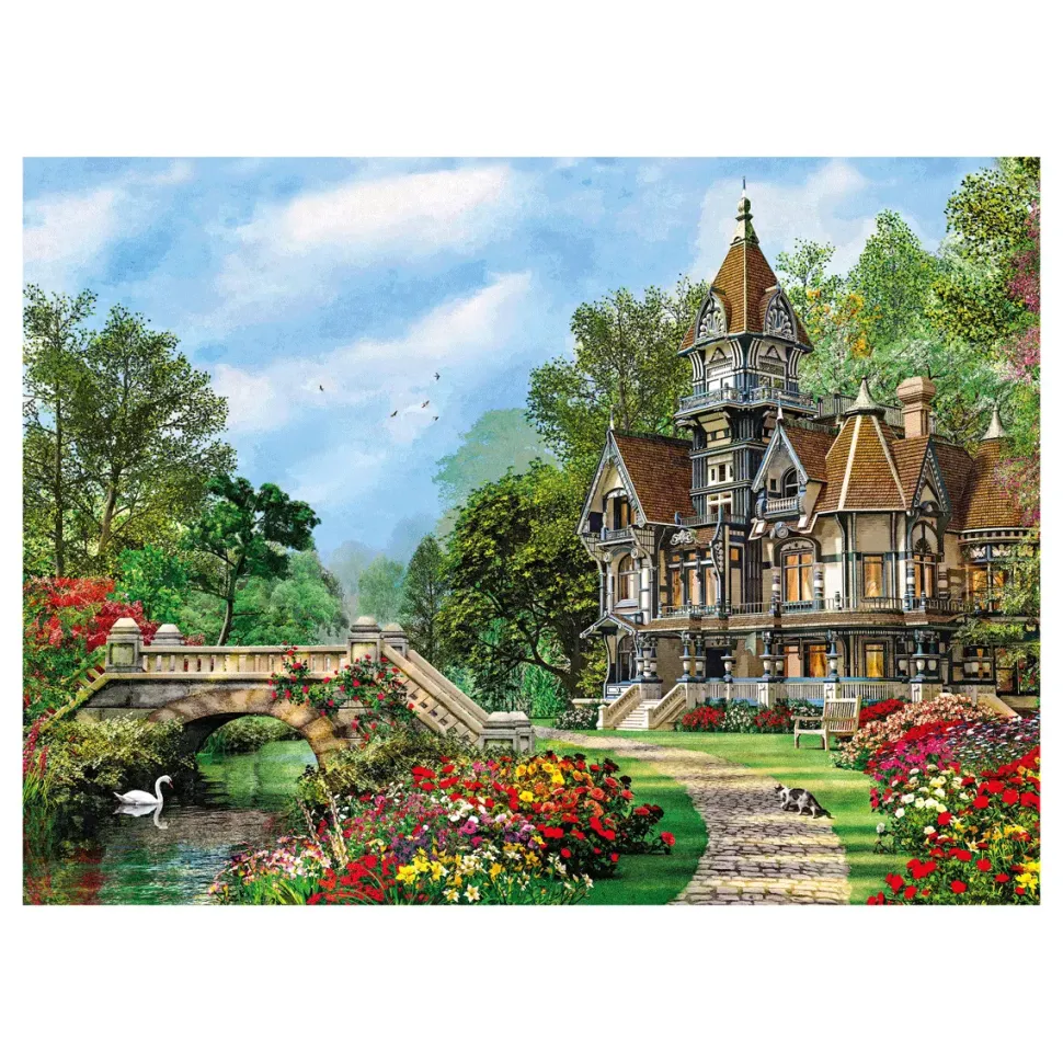 Clementoni Puzzle High Quality Collection Old Waterway Cottage 500 Pezzi, Puzzle Adulti