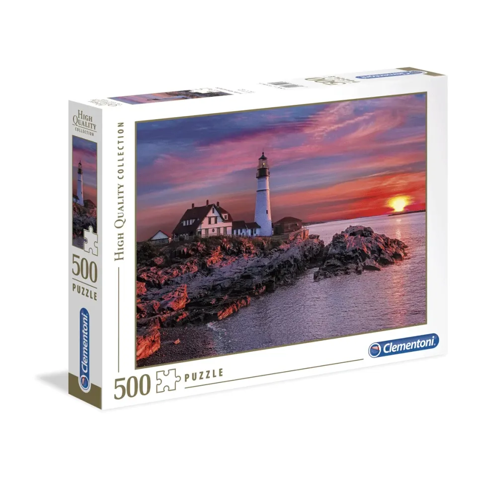 Clementoni Puzzle High Quality Collection Portland Head Light 500 Pezzi, Puzzle Adulti