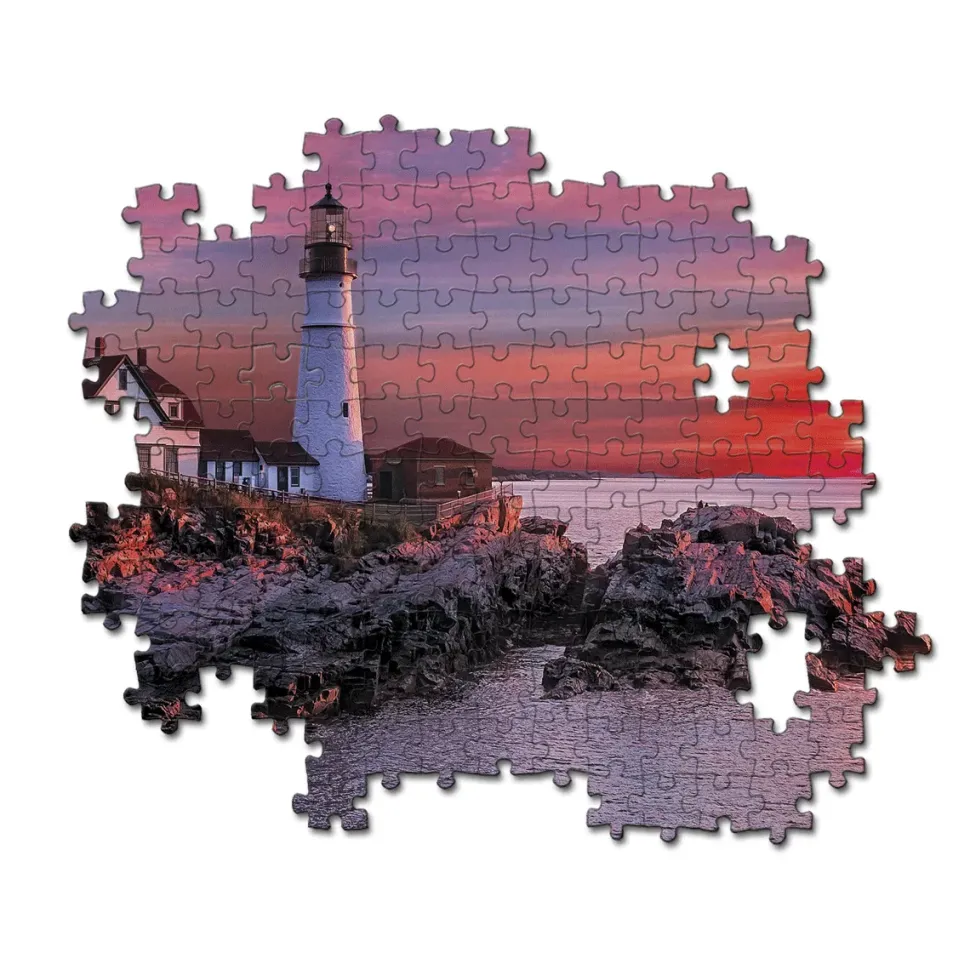 Clementoni Puzzle High Quality Collection Portland Head Light 500 Pezzi, Puzzle Adulti