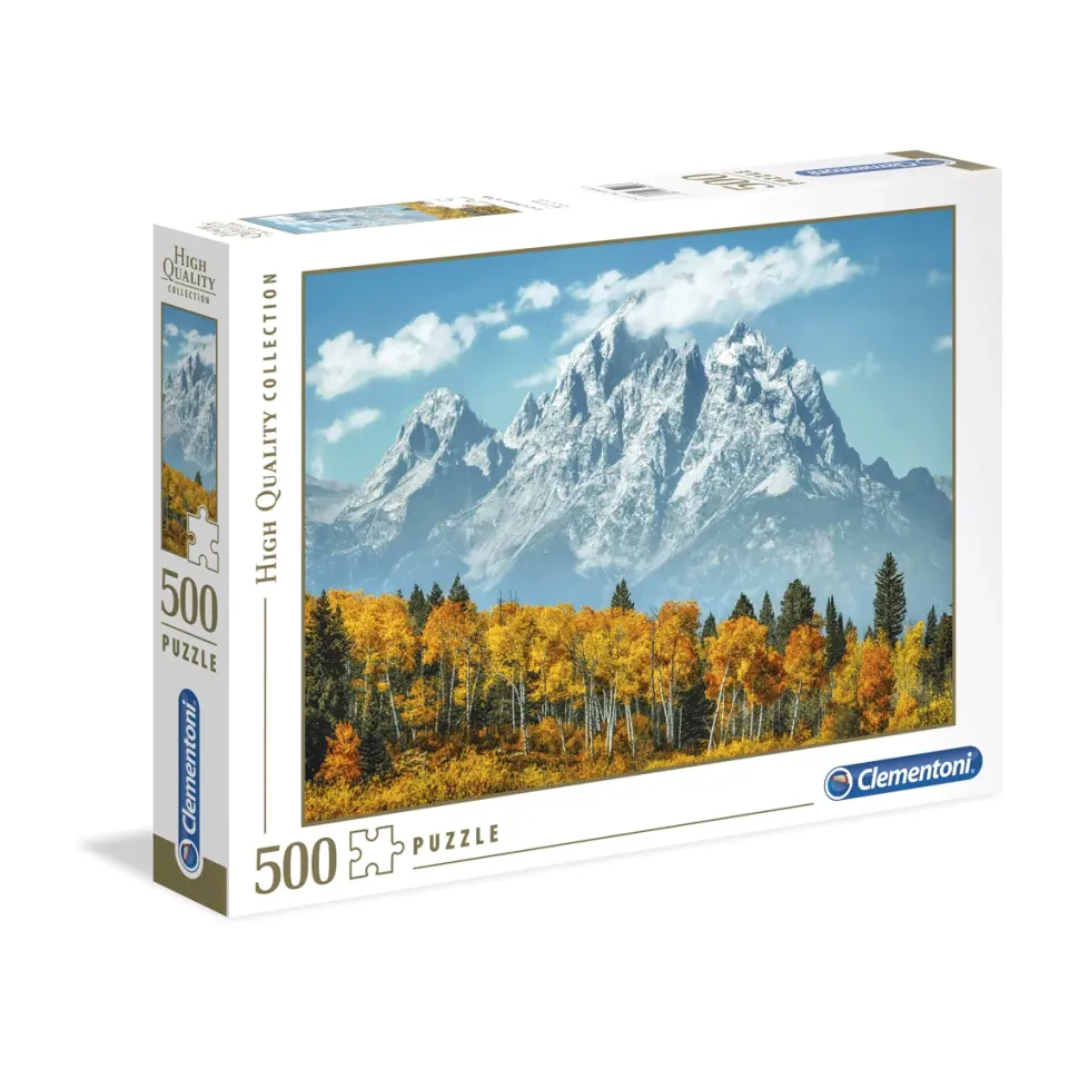 Clementoni Puzzle High Quality Collection Grand Teton In Fall 500 Pezzi, Puzzle Adulti