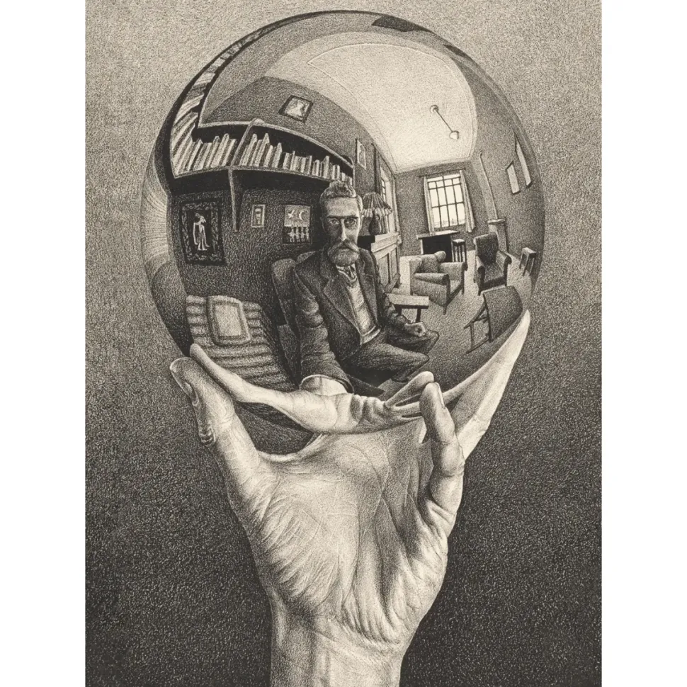 Clementoni Puzzle Novo Art Series M. C. Escher, "Hand With Reflecting Sphere" 1000 Pezzi, Puzzle Adulti